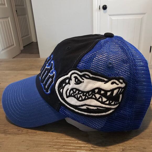 Vintage University of Florida Gators Strapback Hat Cap Blue UF NCAA Spellout Y2K - Picture 3 of 8